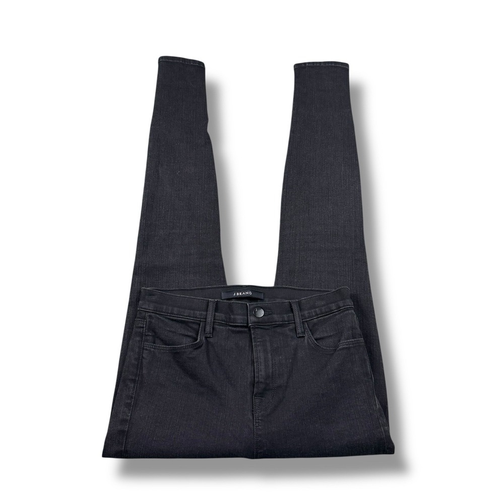 J Brand Maria High-Rise Skinny Jeans In Vanity Black Indigo Womens Sz 26 EUC